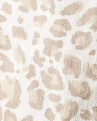 Baby Girl Leopard Wide-Leg Pants - Ivory