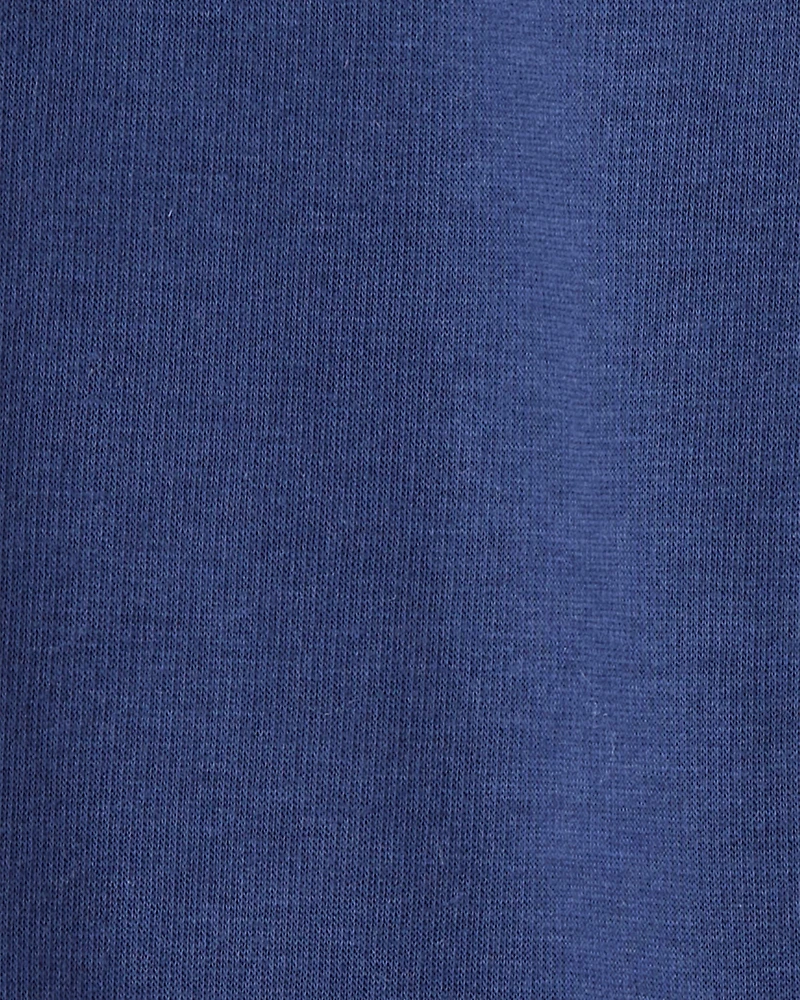 Kid Cozy Fleece Pull-On Stretch Leggings - Blue