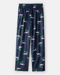 Adult Christmas Cars Loose Fit Pajama Pants - Navy