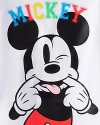 Toddler Boy 2-Piece Mickey Mouse Outfit Set - Blue/White