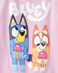 Toddler Girl Bluey Graphic Tee - Pink