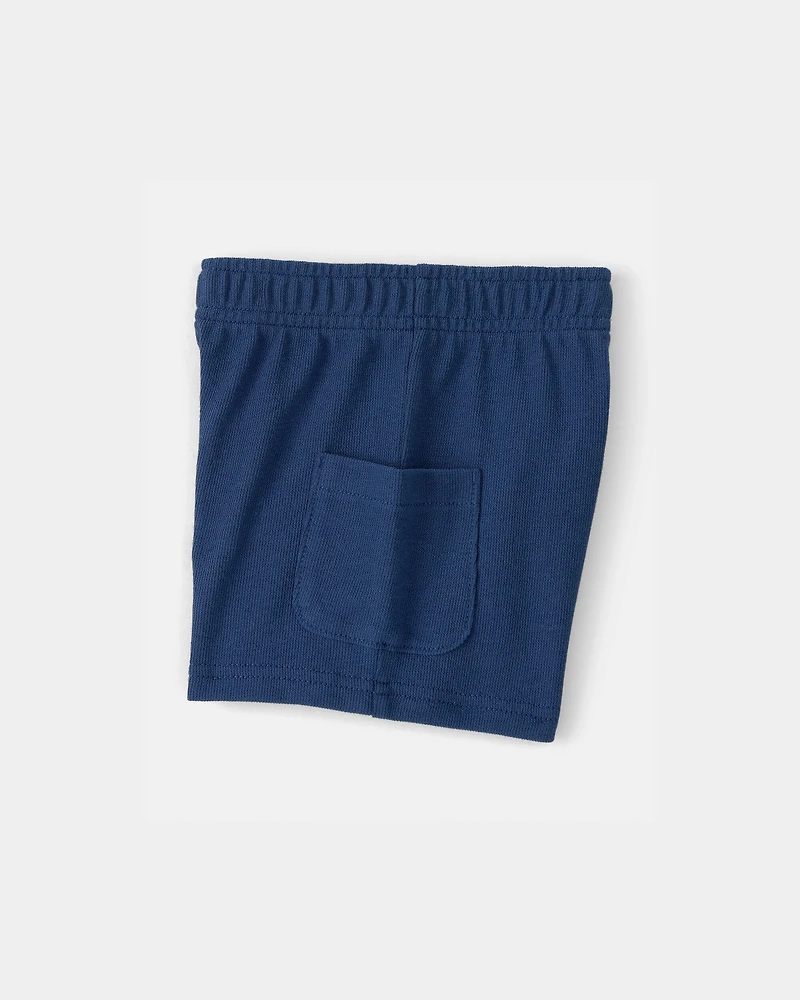 Toddler Boy 2-Piece Car Top & Short Set - Blue