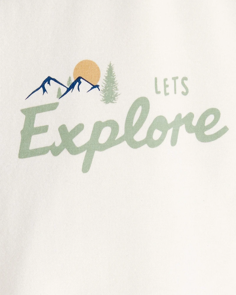 Toddler Organic Cotton Let's Explore Long-Sleeve Tee