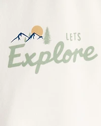 Toddler Organic Cotton Let's Explore Long-Sleeve Tee