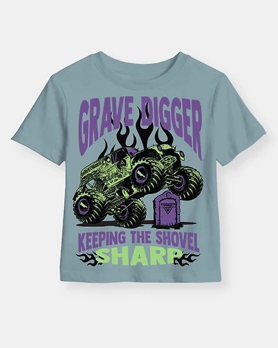 Boys Monster Jam™ Grave Digger Short-Sleeve Graphic Tee - Blue