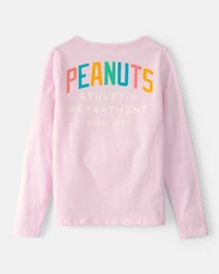 Girls Peanuts Snoopy Long-Sleeve Top - Pink