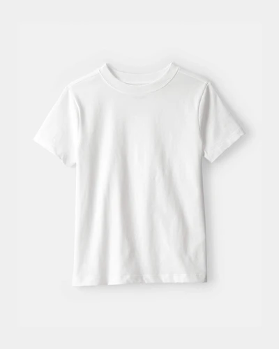 Kids Solid T-Shirt - White