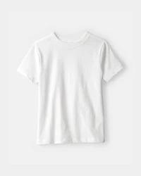 Kids Solid T-Shirt - White