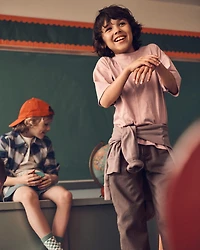 Boys Carpenter Fashion Pants - Brown