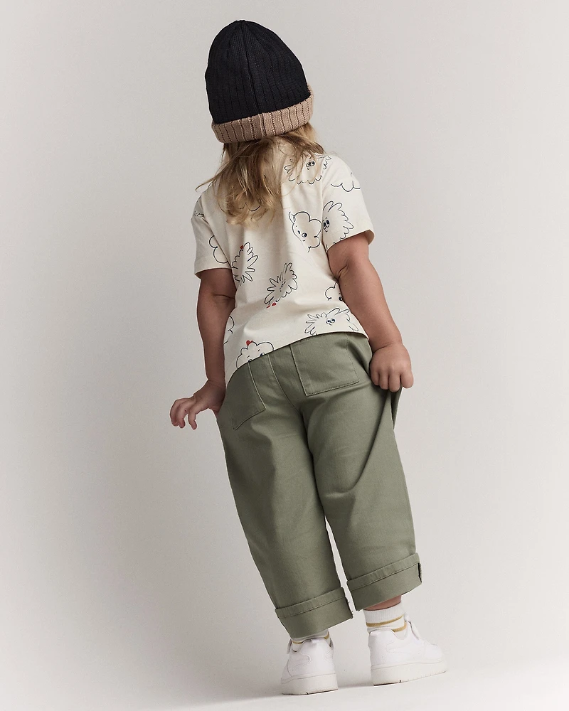 Toddler Girl Bailey Barrel Pant - Olive