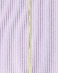Girls Active Rib Long-Sleeve Top - Purple