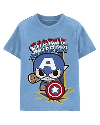 Toddler Boy Marvel™ Captain America Short-Sleeve Graphic Tee - Blue