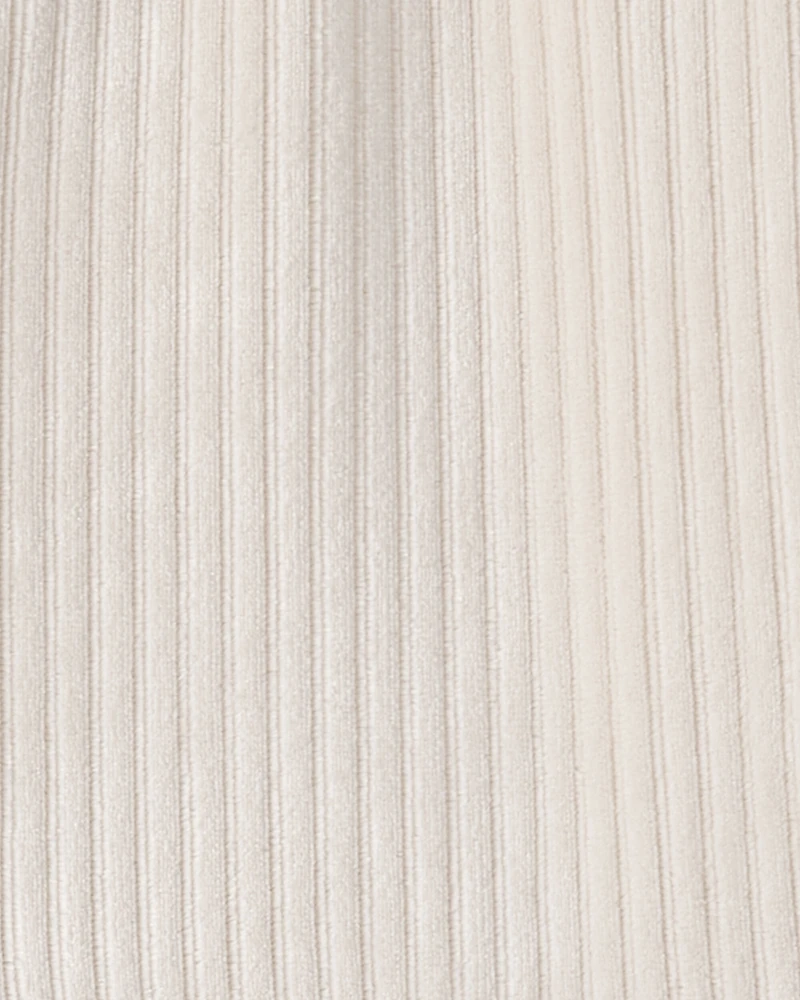 Toddler Girl Recycled Ribbed Velour Dress