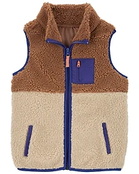 Kid Zip-Up Sherpa Vest