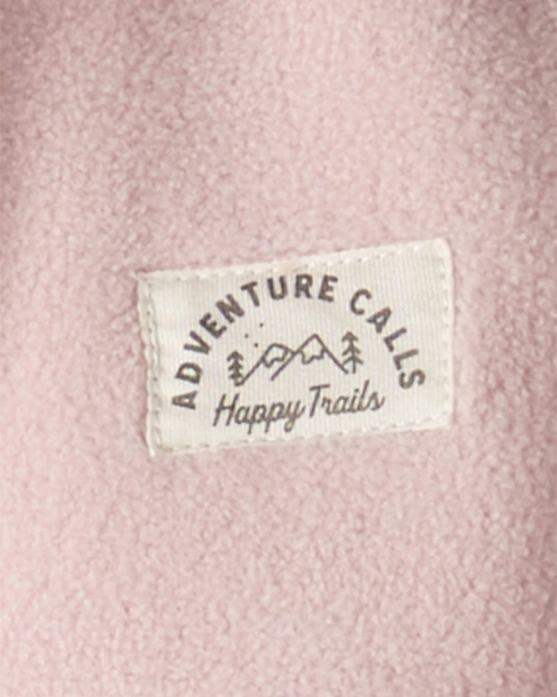 Baby Girl 2-Piece Recycled Microfleece Set - Pink