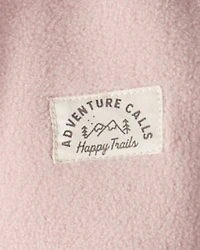 Baby Girl 2-Piece Recycled Microfleece Set - Pink