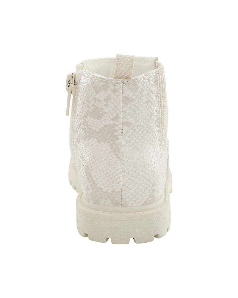 Toddler Girl Snakeskin Chelsea Boots