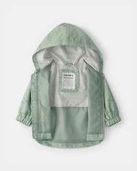 Baby Boy Dinosaur Raincoat - Green