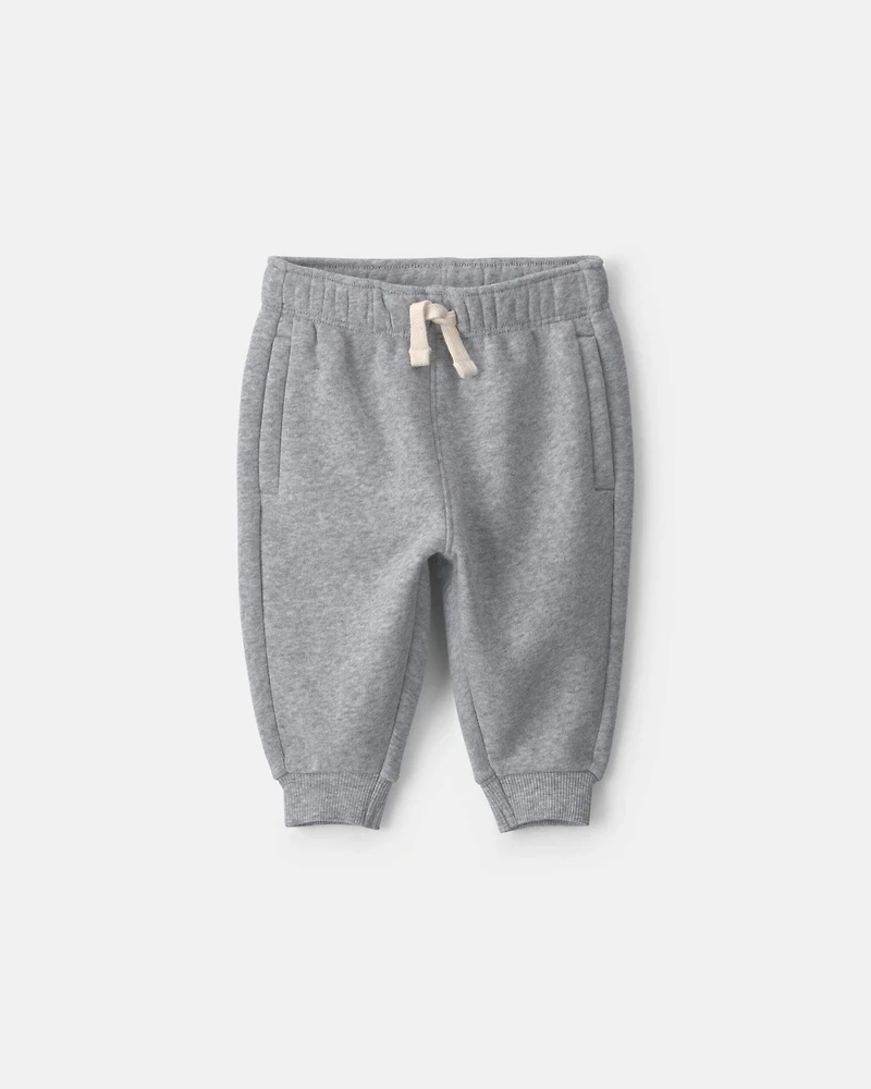 Baby Boy Fleece Pants - Grey