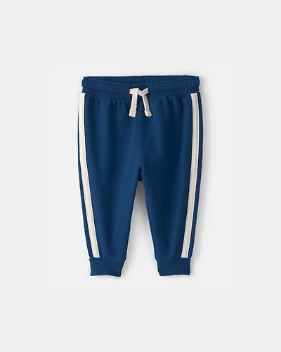 Baby Boy French Terry Pants - Navy Blue
