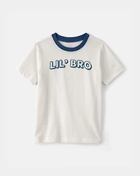 Toddler Boy 'Lil Bro' Graphic Tee - Ivory