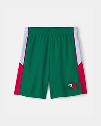 Kid Umbro Mexico Mesh Soccer Shorts - Green/White/Red