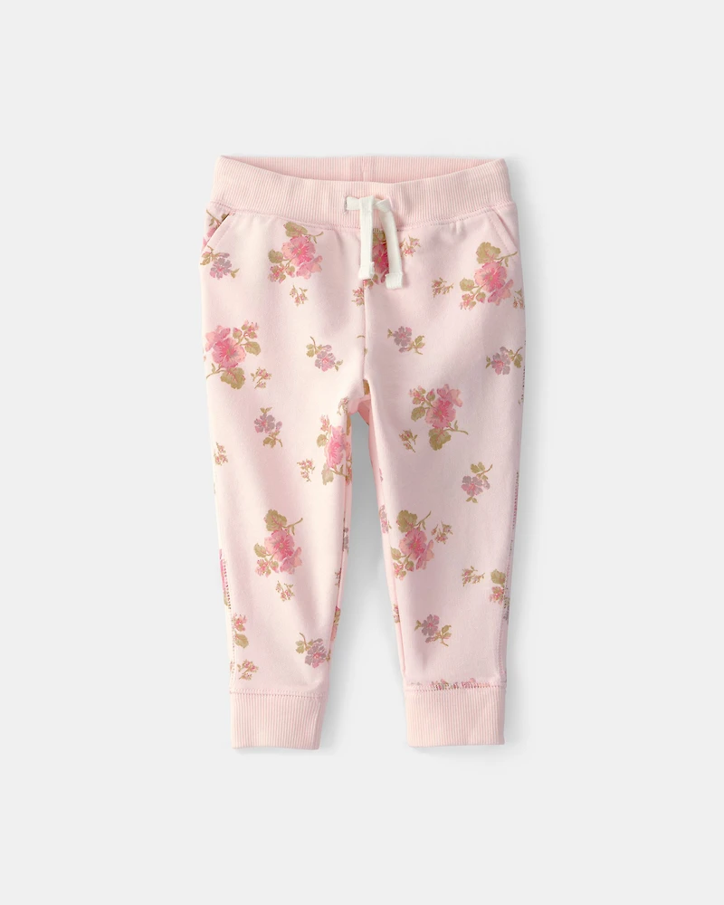 Baby Girl 2-Piece Floral OshKosh Logo Layering Set - Pink