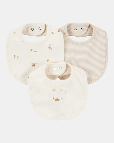 Baby 3-Pack Duck Bibs