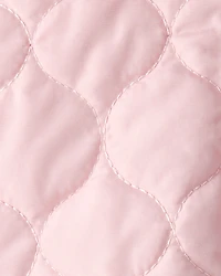 Baby Girl Quilted Long-Sleeve Midweight Jacket - Pink
