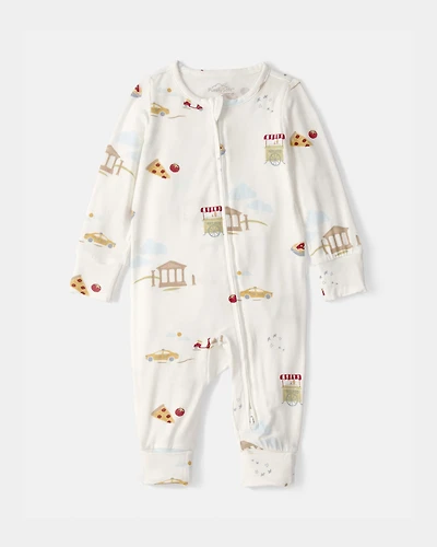 Baby Italy 2-Way Zip PurelySoft™ Sleep & Play Pajama - Cream