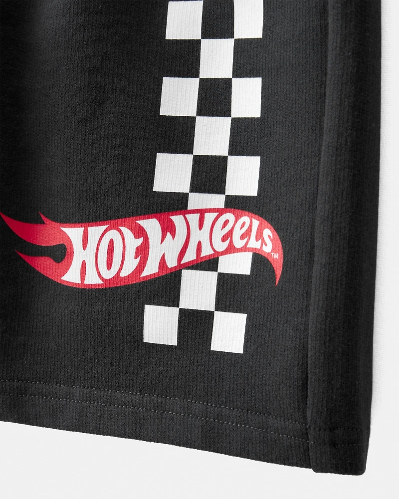 Boys 2-Piece Hot Wheels Outfit Set - White/Black