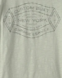 Boys 'New York' Graphic Tee - Green
