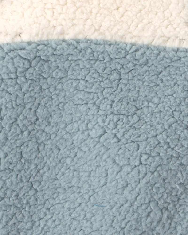 Baby Boy 3-Piece Fox Teddy Fleece Layering Set - Blue