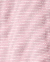Baby Girl Organic Cotton Sleep & Play in Pink Stripes