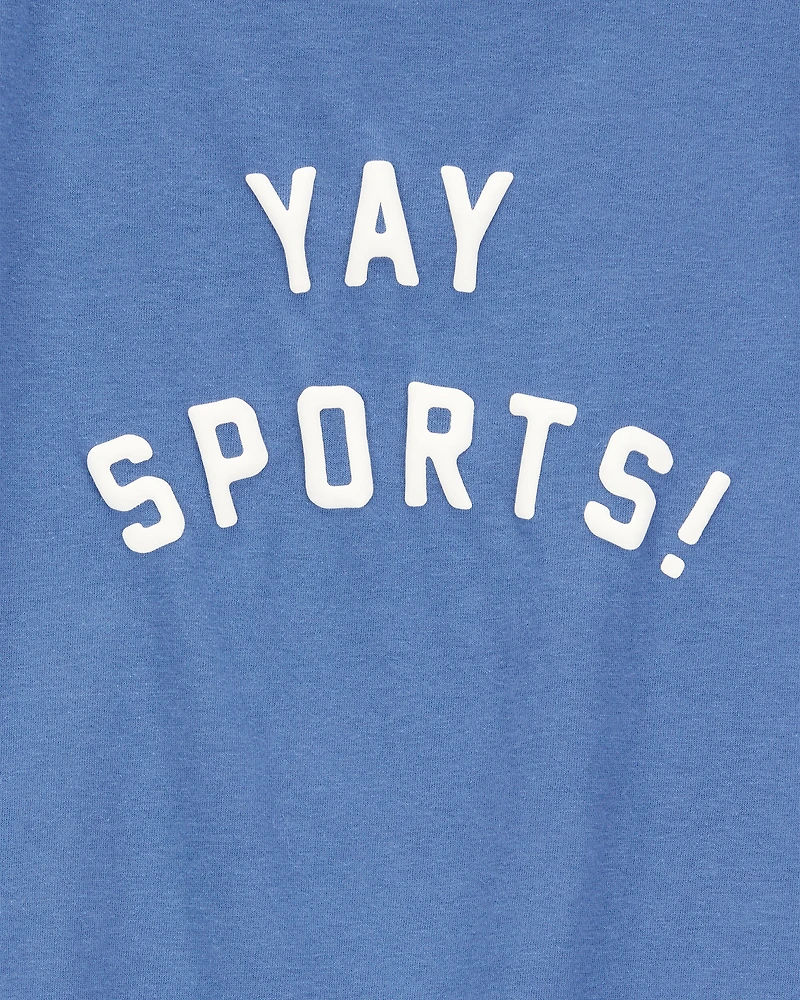 Girls Yay Sports Short-Sleeve Graphic Tee - Blue