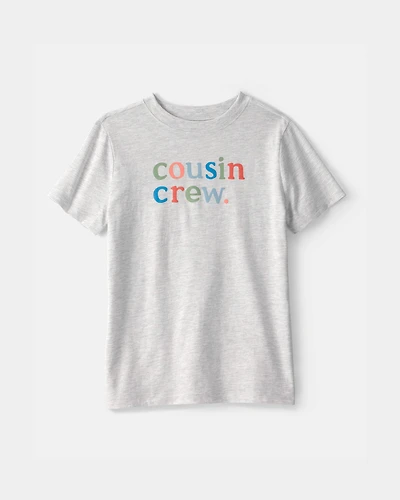 Kid 'Cousin Crew' Graphic Tee - Grey