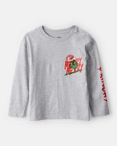 Boys Dr. Seuss™ The Grinch Long-Sleeve Graphic Tee - Grey