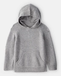 Boys Sweater Knit Hoodie - Grey