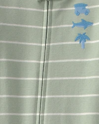 Baby Beach 100% Cotton 1-Piece Pajama - Green