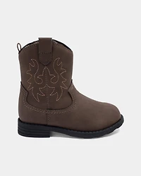 Toddler Boy Cowboy Boots - Brown