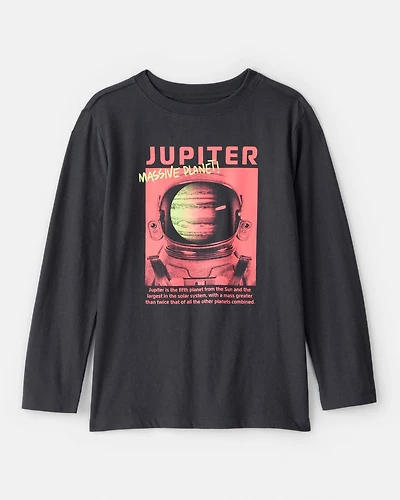 Boys Planet Long-Sleeve Graphic Tee - Black