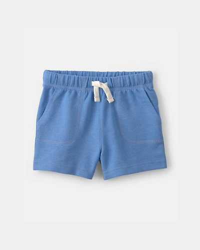 Baby Boy French Terry Shorts - Blue