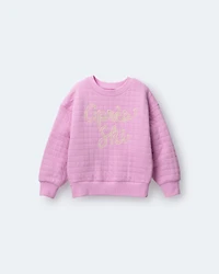 Toddler Girl Après Ski' Dolman-Sleeve Sweatshirt - Lilac