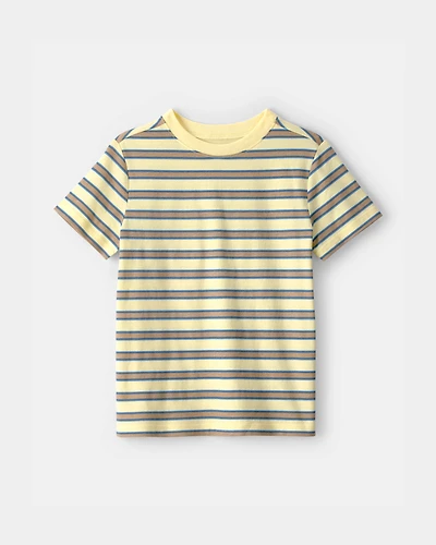 Kid Striped T-Shirt - Yellow/Brown