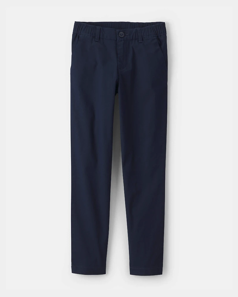 Girls 2-Pack Uniform Skinny Pants - Navy