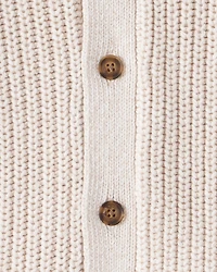 Boys Long-Sleeve Cardigan Sweater - Ivory