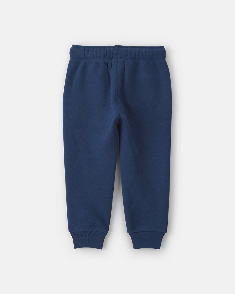 Toddler Boy Fleece Joggers - Navy Blue