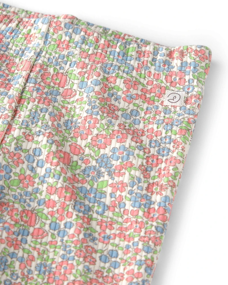 Toddler Girl 2-Pack Organic Cotton Rib Leggings