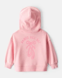 Baby Girl 2-Piece DayDream Fleece Ballet Long-Sleeve Hoodie & Pant Set - Pink