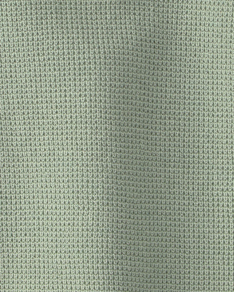 Boys Sweater-Knit Polo Shirt - Green